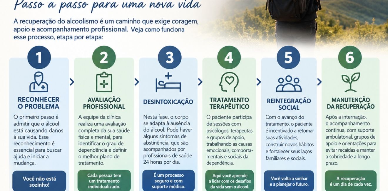 Processo de Recuperação do Alcoolismo: Como Funciona o Tratamento, Quais São as Etapas e Como Reconstruir a Vida